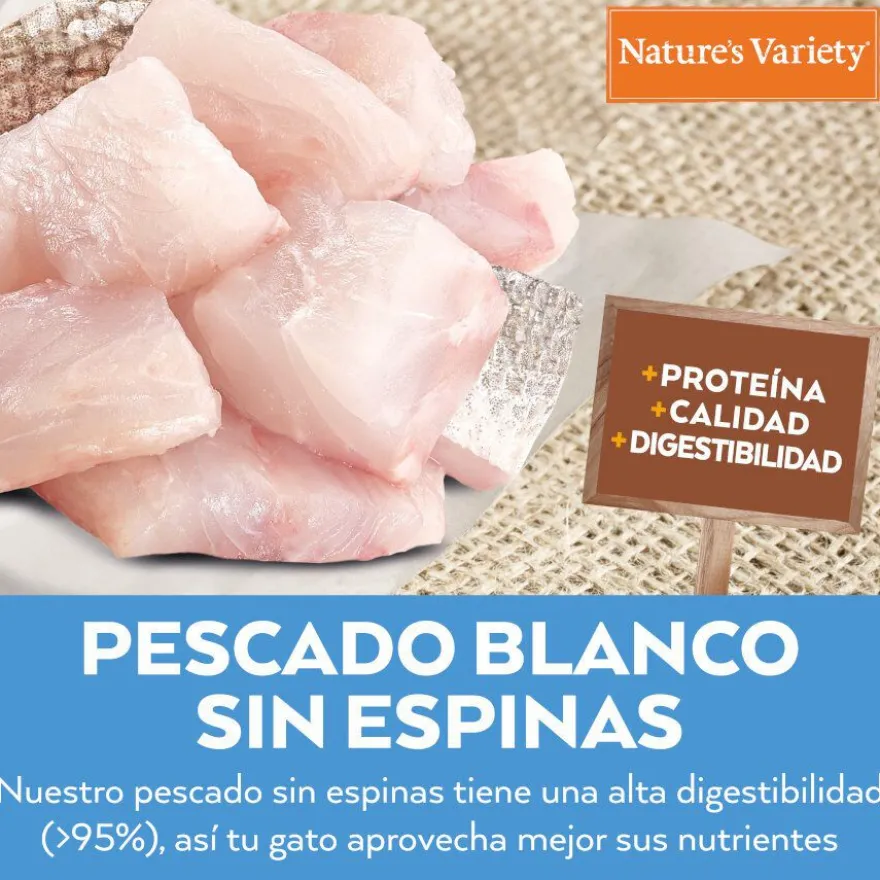 Nature's Variety Healthy Grain Sterilized Peixe Branco ração para gatos