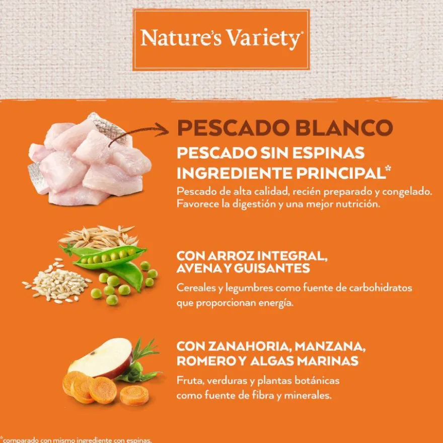Nature's Variety Healthy Grain Sterilized Peixe Branco ração para gatos