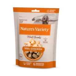 Nature's Variety Meat Chunks Snack de Frango Liofilizado para cães