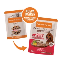 Nature's Variety Medium / Maxi Adult Carne de Vaca saqueta para cães