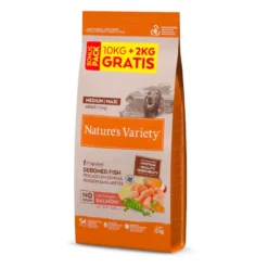 Nature's Variety No Grain Adult Medium Maxi Salmão ração para cães