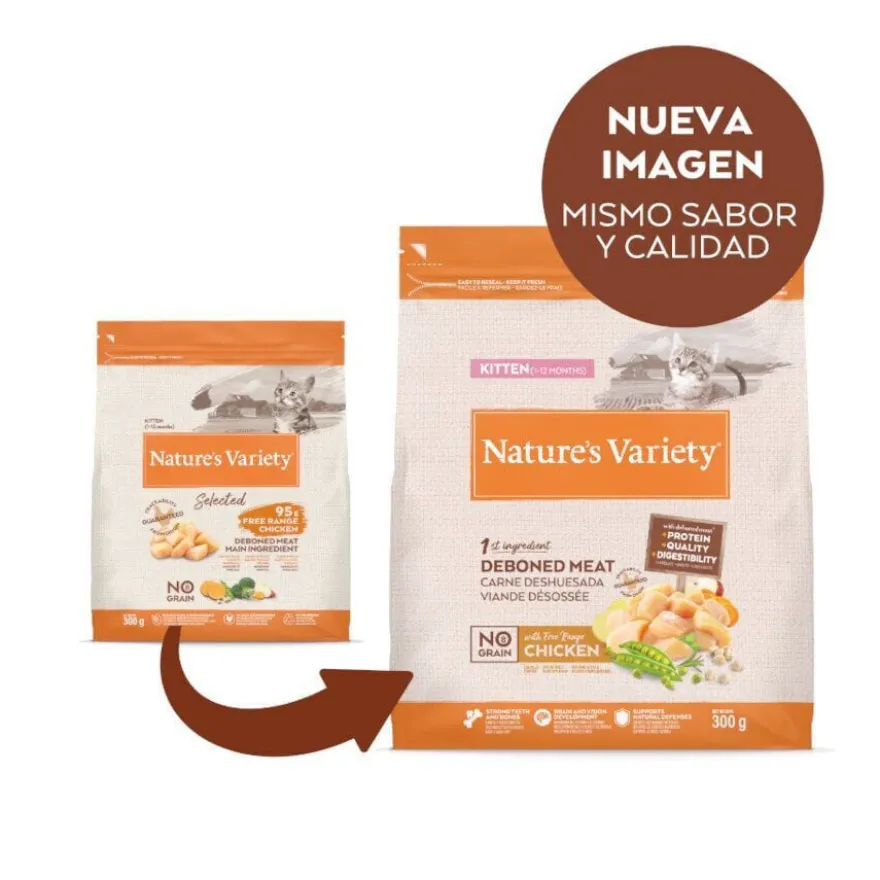 Nature's Variety No Grain Kitten Frango ração para gatos