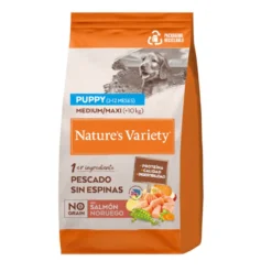 Nature's Variety No Grain Puppy Medium Maxi Ração de salmão para cachorros