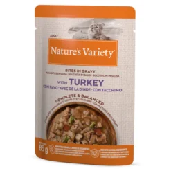 Nature's Variety Pedaços de Peru Saquetas com molho para gatos