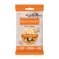 Nature's Variety Snacks Meat Bites Frango Liofilizado para cães