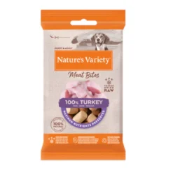 Nature's Variety Snacks Meat Bites Peru liofilizado para cães