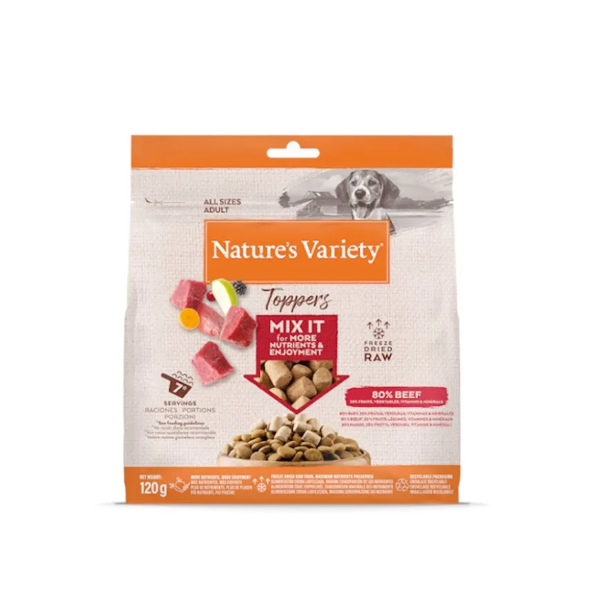 Nature's Variety Toppers Boi Liofilizado para cães