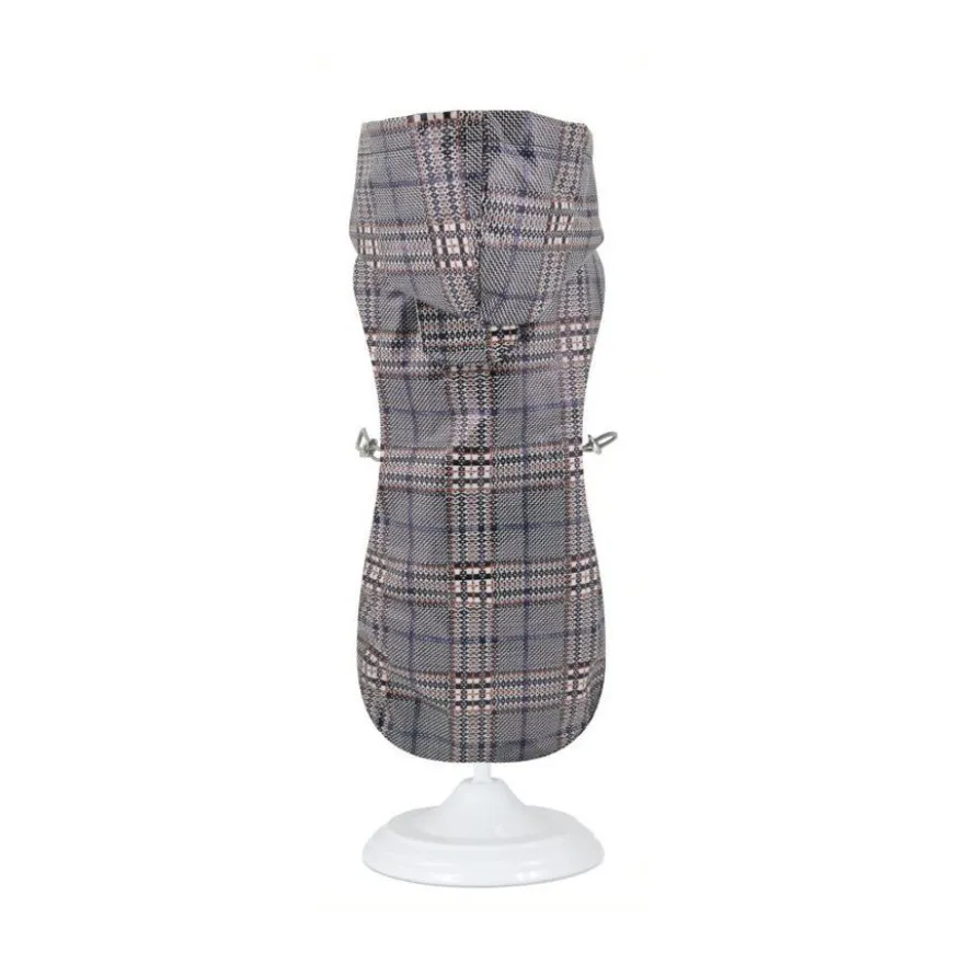 Nayeco British Capa de Chuva Impermeável com Capuz para cães