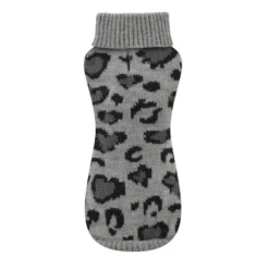 Nayeco Camisola Jacquard Leopardo Cinzenta para cães
