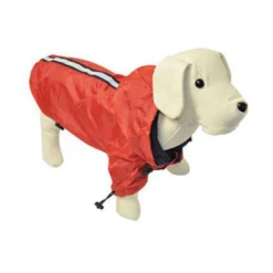 Nayeco Capa de Chuva Impermeável Refletor Vermelho para cães