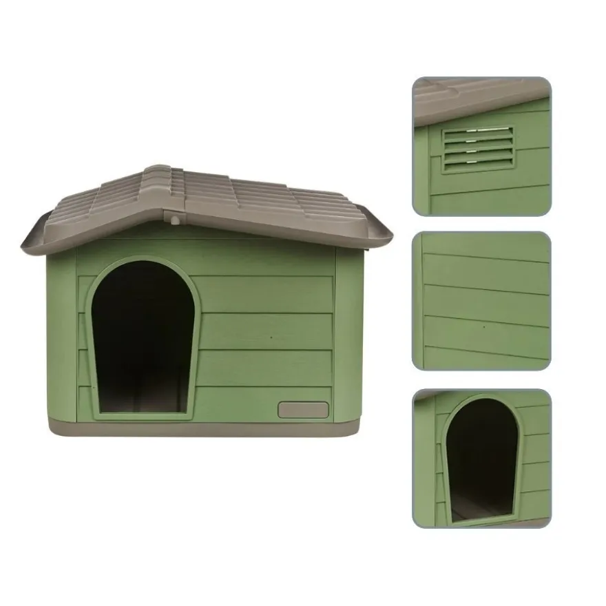 Nayeco Eco Line Casota desmontável na cor sálvia para cães