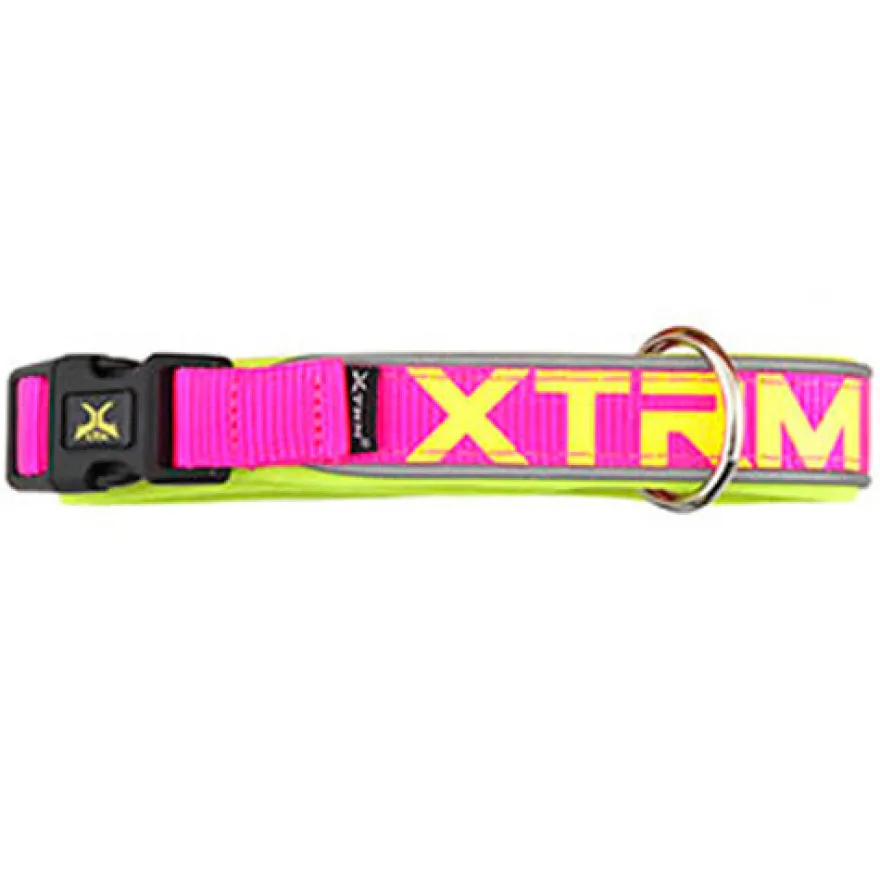 Nayeco X-TRM Neon Flash Coleira Fúcsia para cães