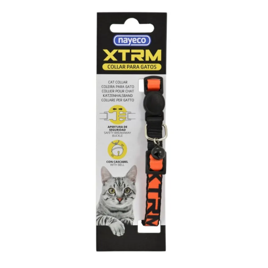 Nayeco X-Trm Neon Flash Laranja coleira para gatos
