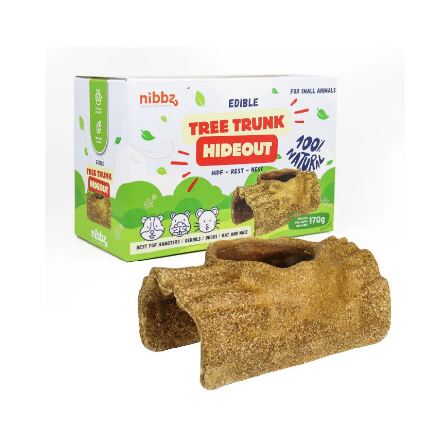 Nibbz Casa Esconderijo de Árvore Comestível Suplemento alimentar para roedores