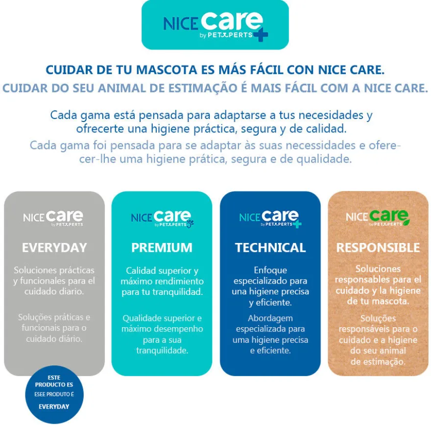 Nice Care Basic Sacos higiénicos lavanda para cães
