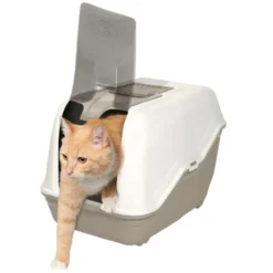 Nice Care Caixa de areia fechada Netta Close bege para gatos
