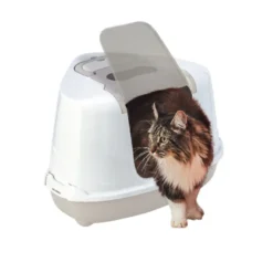 Nice Care Caixa de areia Flip Corner Bege para gatos