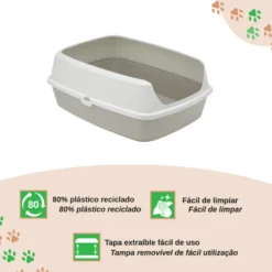 Nice Care Eco Caixa de areia azul para gatos