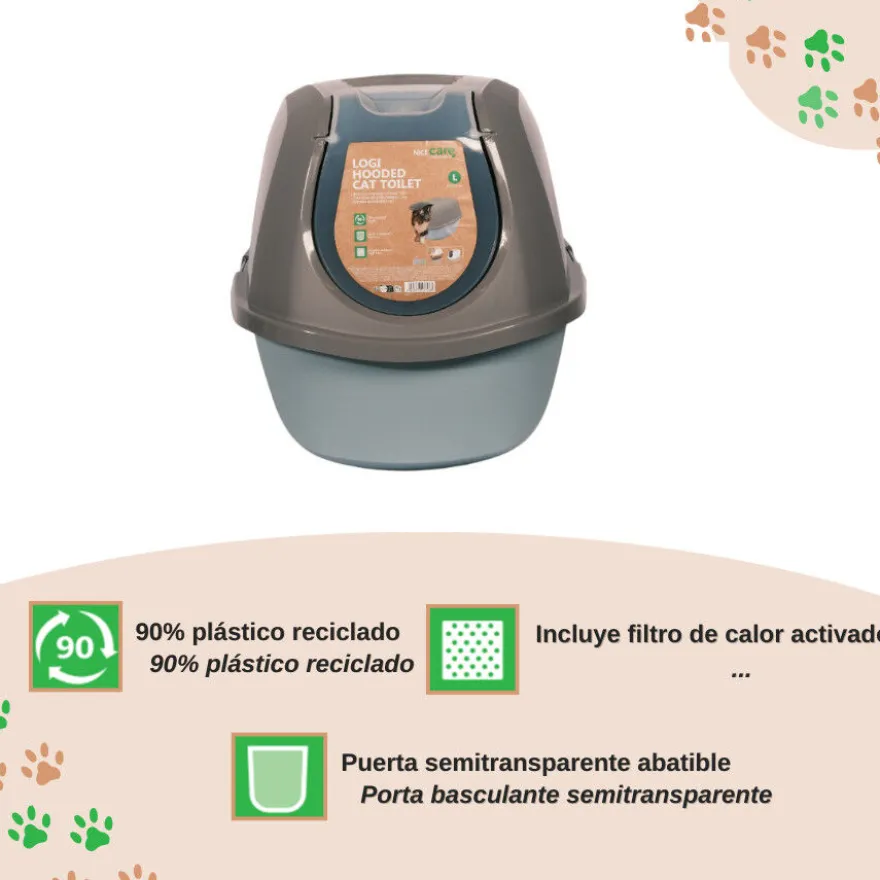 Nice Care Eco Caixa de areia Smart azul e verde para gatos