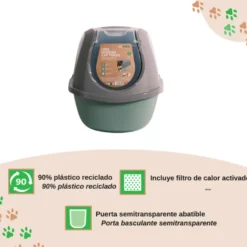 Nice Care Eco Caixa de areia Smart verde para gatos