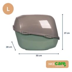 Nice Care Eco Caixa de areia Smart verde para gatos