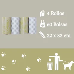 Nice Care Premium sacos higiénicos com aroma a menta para cães