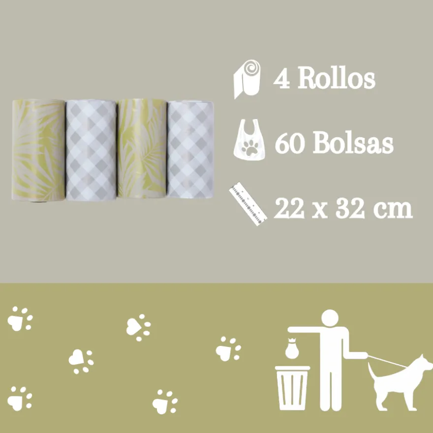 Nice Care Premium sacos higiénicos com aroma a menta para cães