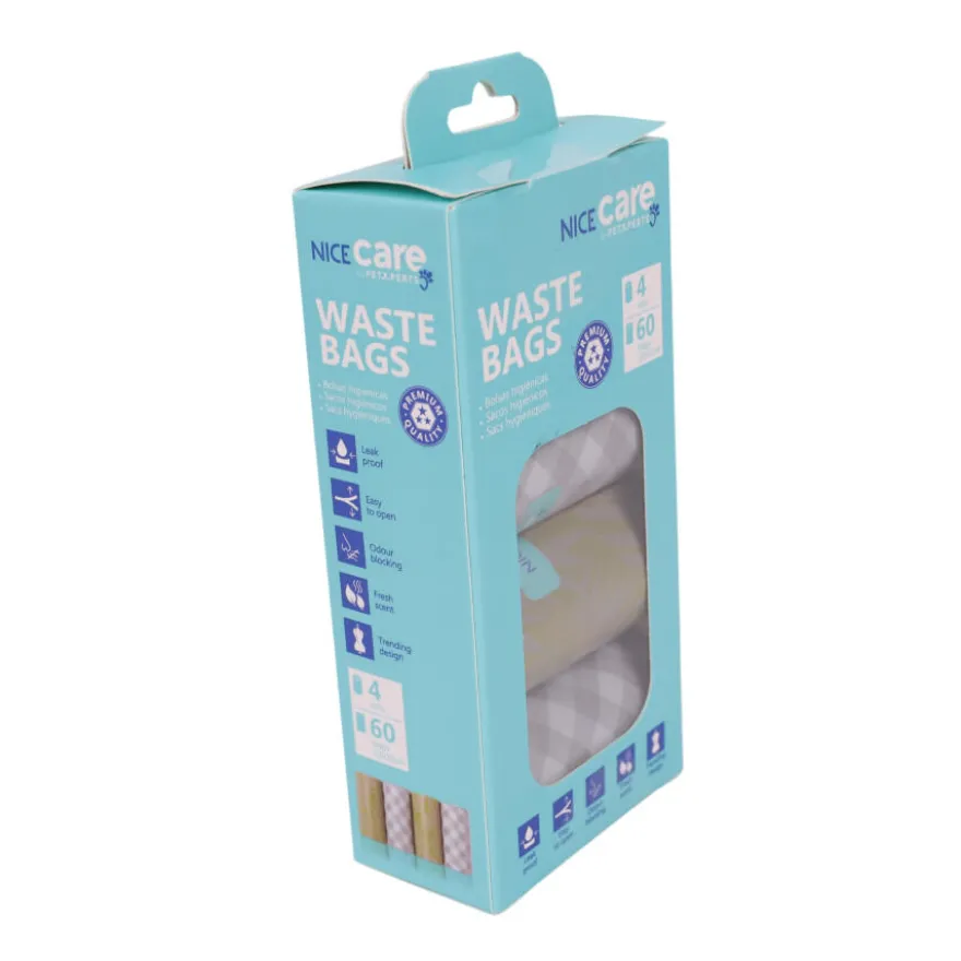 Nice Care Premium sacos higiénicos com aroma a menta para cães