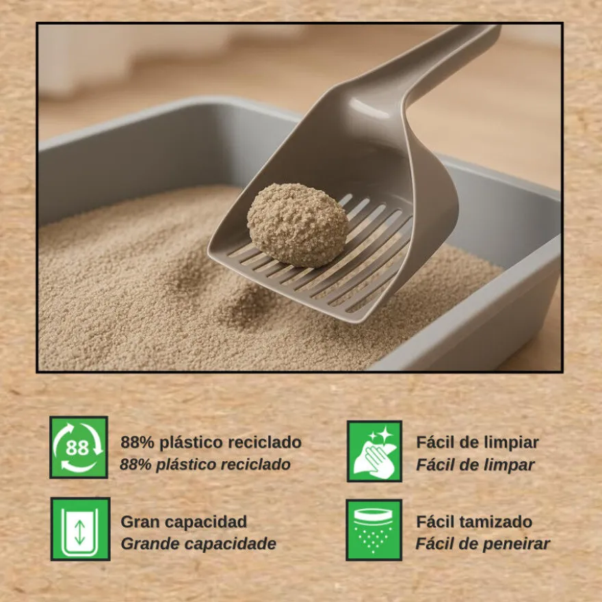Nice Care Sanitary Scoop Sifting Pá para areia para gatos