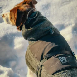 Non-stop Dogwear Casaco de Lã Azul e Verde-Escuro para cães