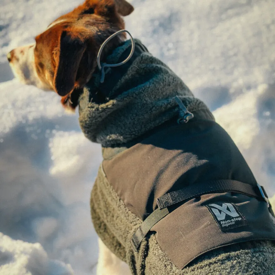 Non-stop Dogwear Casaco de Lã Azul e Verde-Escuro para cães