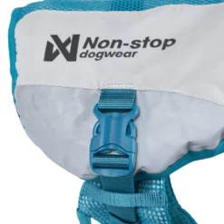 Non-stop Dogwear Colete Refrescante Cinzento e Turquesa para cães