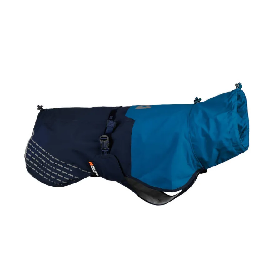 Non-stop dogwear Fjord Capa de chuva impermeável azul para cães