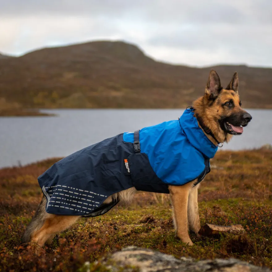 Non-stop dogwear Fjord Capa de chuva impermeável azul para cães