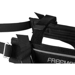 Non-stop dogwear Freemotion Peitoral preto e laranja para cães