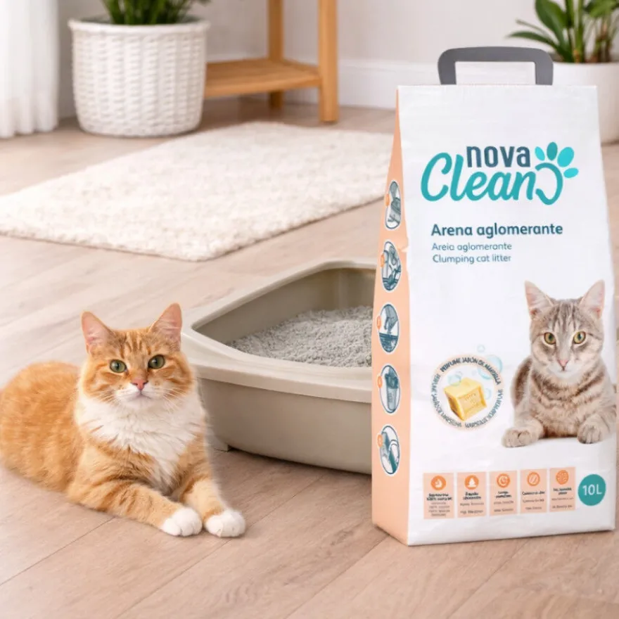 Nova Clean Marselha Areia Aglomerante para gatos