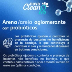 Nova Clean Pro Areia Probiótica para gatos