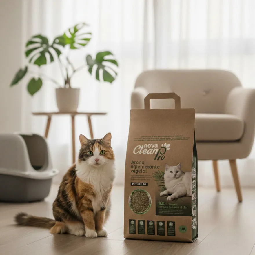 Nova Clean Pro Areia Vegetal para gatos