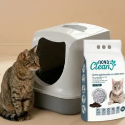 Nova Clean Ultra Areia Aglomerante Carvão para gatos