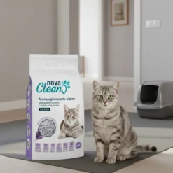 Nova Clean Ultra Areia Aglomerante Lavanda para gatos
