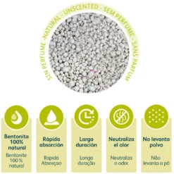 Nova Clean Ultra Natural Areia Aglomerante para gatos