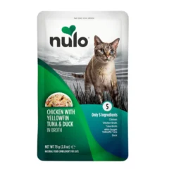 Nulo Comida húmida de Frango, Atum e Pato em caldo em saquetas para gatos
