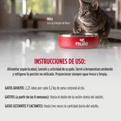 Nulo Comida húmida de Frango, Atum e Salmão desfiado em lata para gatos