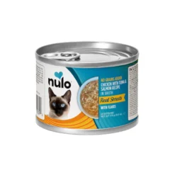 Nulo Comida húmida de Frango, Atum e Salmão desfiado em lata para gatos