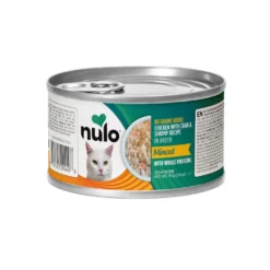Nulo Comida húmida de Frango e Caranguejo desfiado com Gambas em lata para gatos