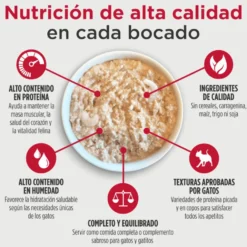 Nulo Comida húmida de Frango e Caranguejo desfiado com Gambas em lata para gatos