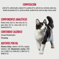 Nulo Comida húmida de Frango e Caranguejo desfiado com Gambas em lata para gatos