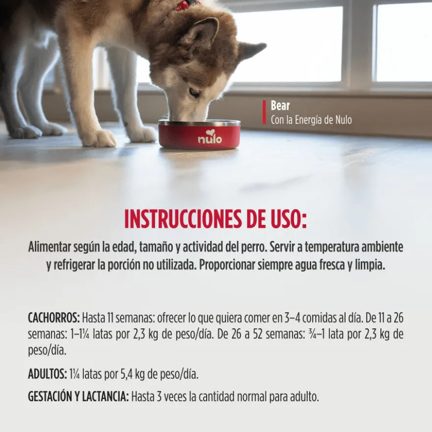 Nulo Comida húmida de Vaca com Salmão em Lata para cães