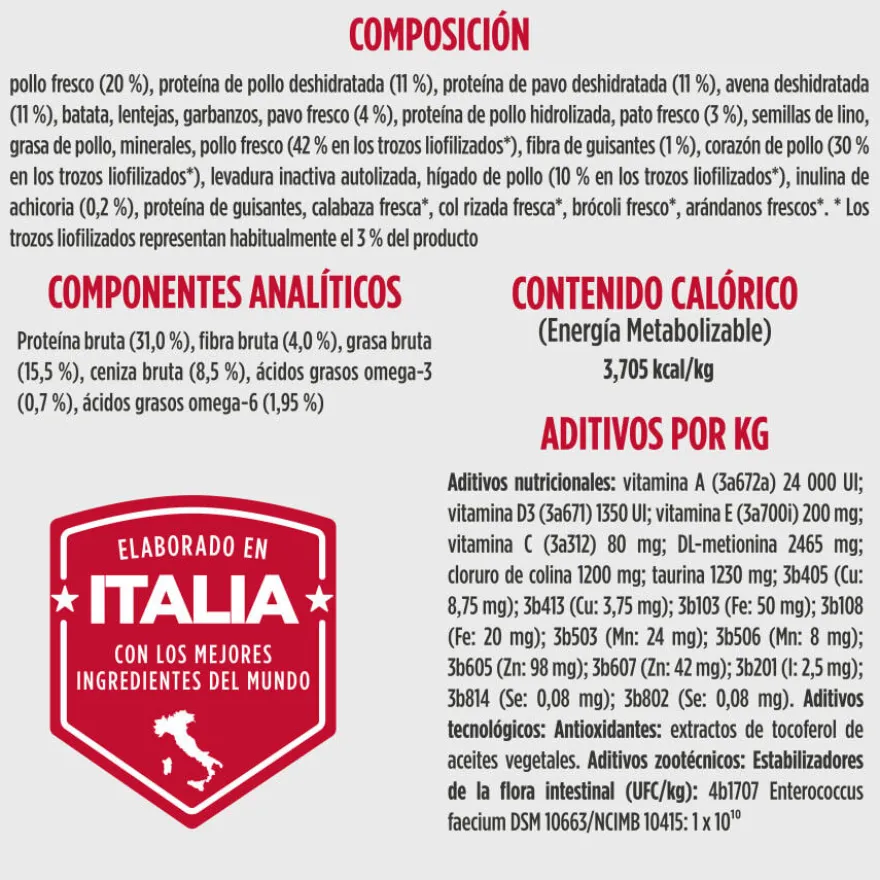 Nulo Raw Medley Ração de Frango, Aveia e Peru para Cães