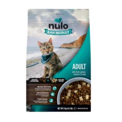 Nulo Raw Medley Ração Salmão, Frango e Peru para gatos